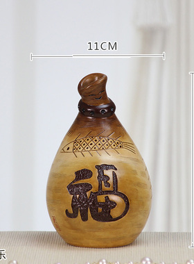 吉祥福寓意e桌面小摆件陶瓷工艺品客厅电视柜博古架酒柜书柜装饰