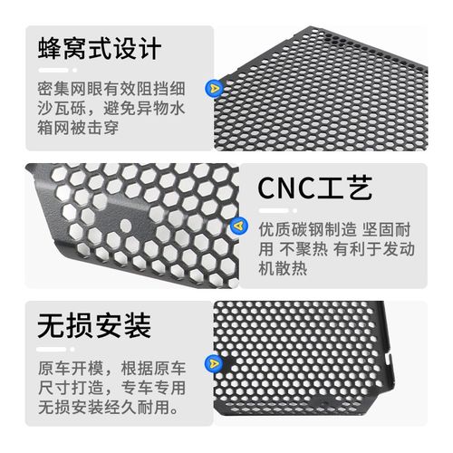 适用24-25年山叶MT09 XSR900改装水箱网 防尘护板 散热器罩配件 - 图2