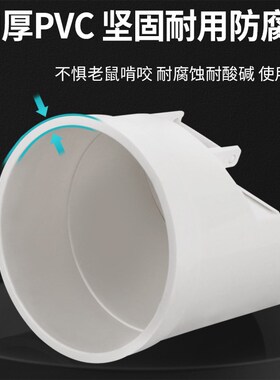 110排水管止逆阀止回阀下水管排污管防臭器堵口75室外户外防老鼠