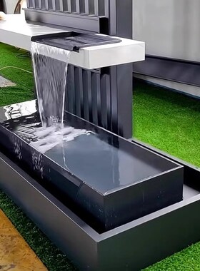 定制不锈钢水景池鱼池喷泉涌泉别墅庭院酒店户外造景落地流水摆件