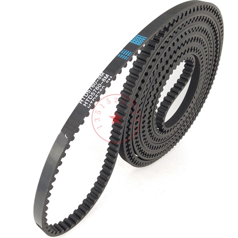 橡胶同步带HTD 8M5760STS RPP YU720双面齿形带DA DB加海绵彩胶 - 图1