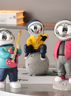 创意太空人太空人小摆件客厅电视柜酒柜儿童房间桌面家居软装饰品
