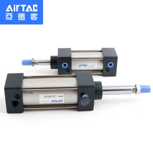 亚德客标准气缸小型气动SC40X25X32X50X63X80X100X125X160X200-S - 图2