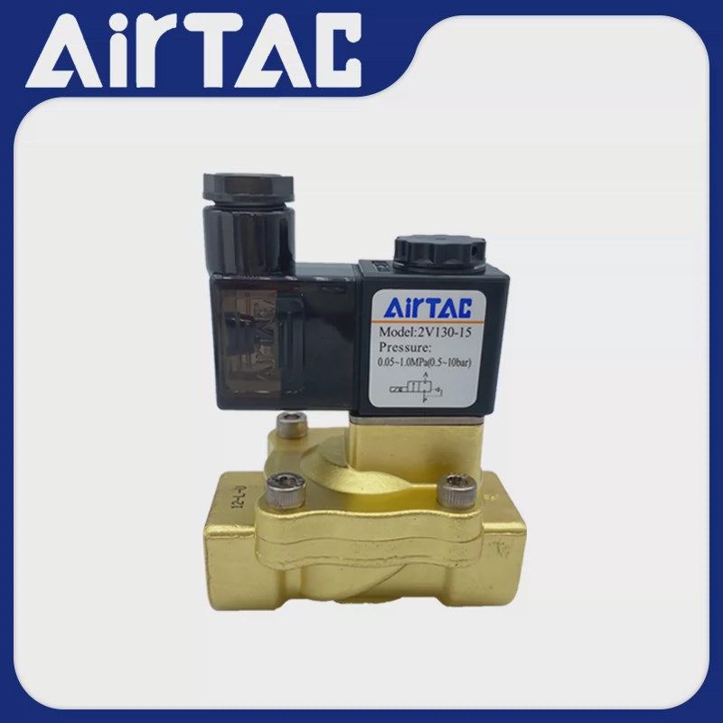 亚德客 2P/2V025-08DC24V 2V130-10AC220V2V130-152V250-20电磁 - 图1