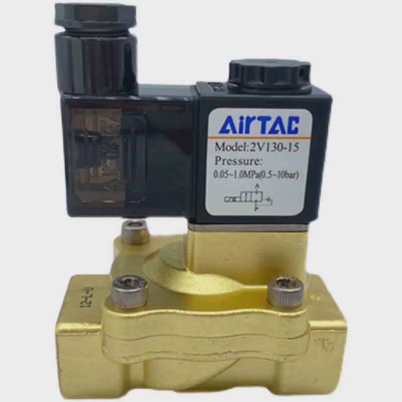 亚德客 2P/2V025-08DC24V 2V130-10AC220V2V130-152V250-20电磁 - 图2