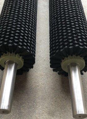 定做各类异性工业毛刷辊尼龙滚筒刷抛光清洗机毛刷空心圆柱形毛刷