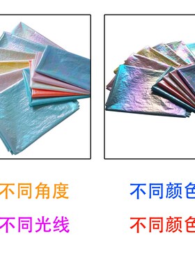 新款高档幻彩轻薄羽绒服面料秋冬季防水防钻绒印花七彩渐变色布料