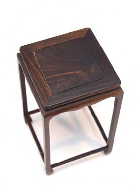 红木小花几盆景架置物架大红酸枝独板花架盆景实木盆景底座摆件