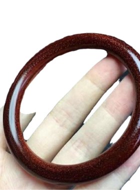 天然印度小叶紫檀木古法精u雕手环镯男女士素款简约轻奢复古民族