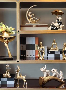 酒柜装饰品红酒架摆件客厅电视柜北欧轻奢高档家居饰品现代简约