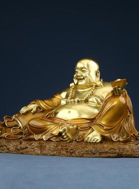 铜新乡黄铜弥勒铜像装饰大肚笑佛大型弥勒家装开礼装饰
