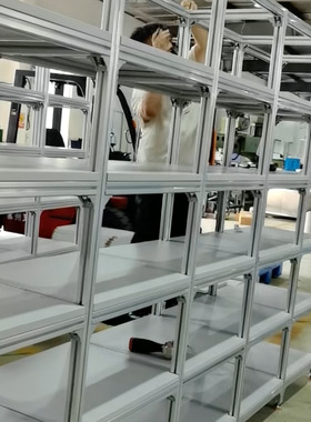 铝型材防静电工器具置物架 带卷帘门工业电子生产车间组装维修包