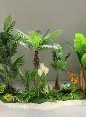 现货仿真绿植室内造景植物装饰景观摆件仿真花插花办公室布置花艺