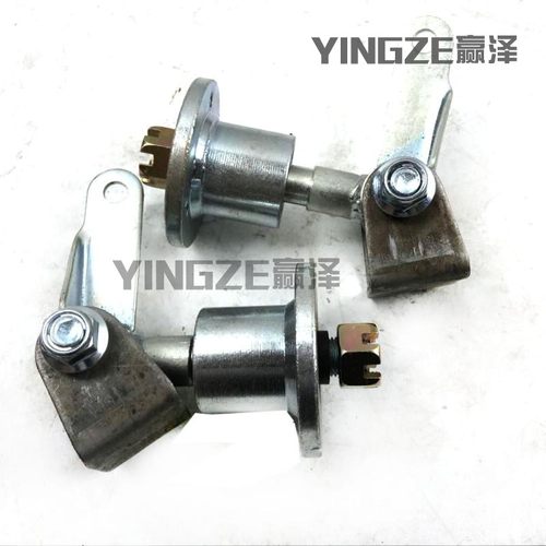 自制四轮卡丁车配件改装羊角转向节法兰轮毂座前轮转向轴承羊角 - 图1