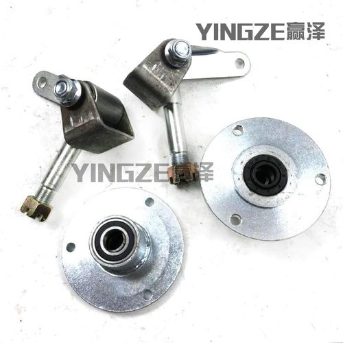 自制四轮卡丁车配件改装羊角转向节法兰轮毂座前轮转向轴承羊角 - 图0