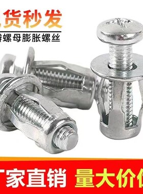 螺母花瓣螺母膨胀灯笼型螺母空心铁皮塑料板铝板螺丝膨胀螺丝套管