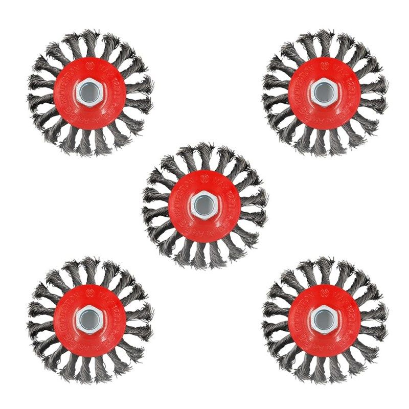 九匹马跨境4PC扭丝钢丝轮套装碗型扭丝船舶盘型扭结丝抛光除锈轮,淘宝优惠券,粉丝福利购,淘宝优惠卷