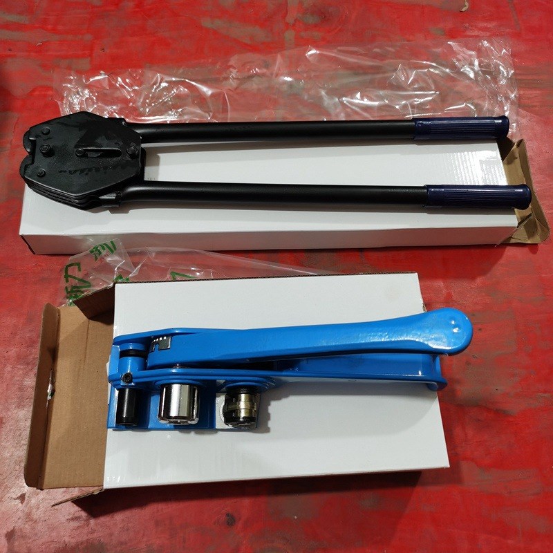 闪电豹 手动打包机 PET塑钢打包带 塑钢带 拉紧机 夹扣钳 打捆机 - 图0