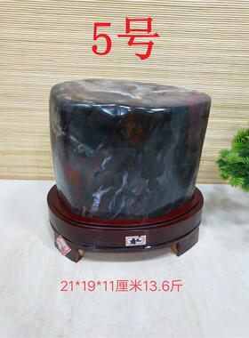 新疆精品鸡血红木化石摆件树化石收藏原石奇石观赏石家居礼品石头