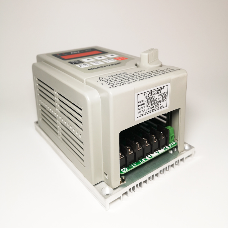 ADLEEPOWER爱德利220V0.75KW变频器AS2-107电机流水线IPM调速开关 - 图1