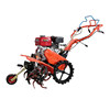 Four-wheel drive micro tiller, rotary tiller suitable for paddy fields and dry land, gasoline and diesel agricultural ditching tractor, W ridge wheel rotary
