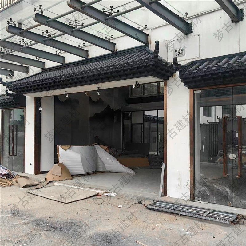 梦古小号特厚底板中式门头装饰瓦底部万字椽封板仿古树脂瓦卍字板,淘宝优惠券,粉丝福利购,淘宝优惠卷