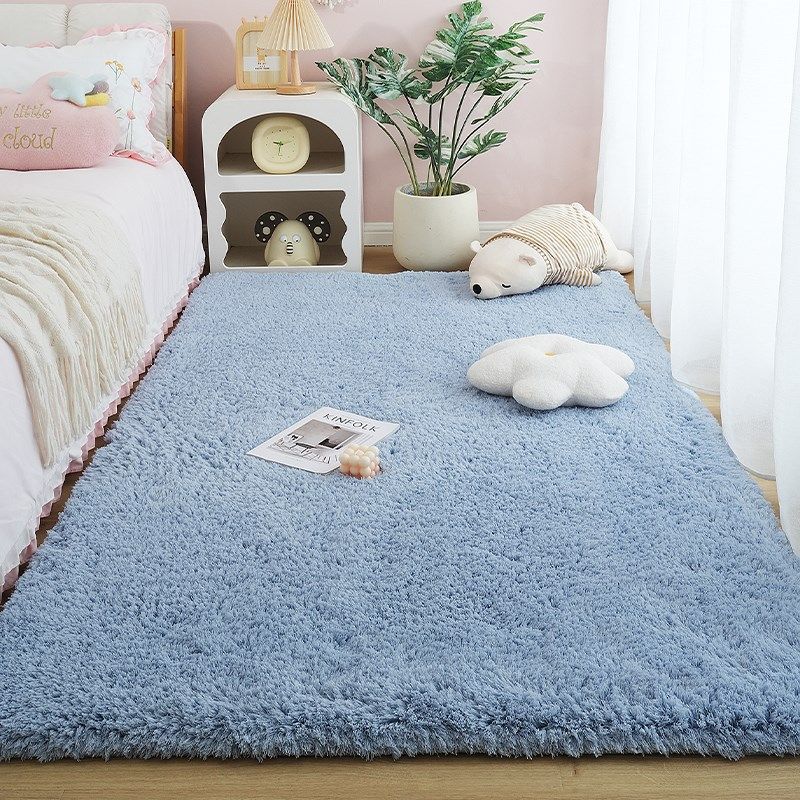 Carpet bedroom ins style warm color master bedroom bedside blanket winter H season warm floor mat thick plush under bed foot pad