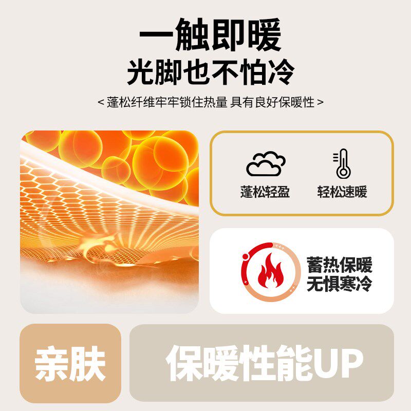 Carpet bedroom ins style warm color master bedroom bedside blanket winter H season warm floor mat thick plush under bed foot pad