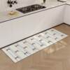 Second-hand bowknot kitchen f-room special floor mat that absorbs water and oil, non-slip, no-wash, dirt-resistant corner carpet, diatom mud feet