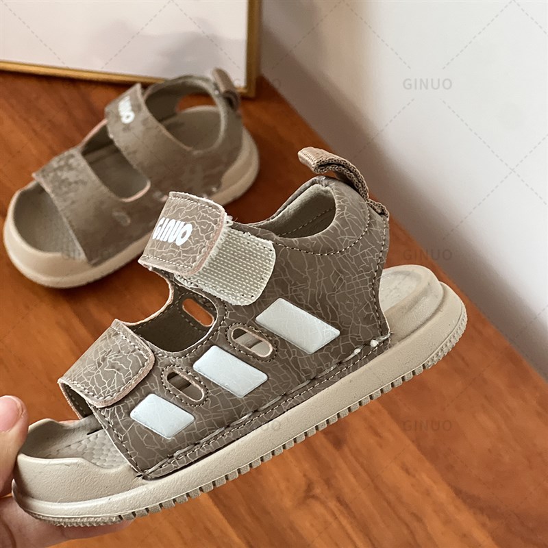 16-26码宝宝凉鞋男童鞋夏季1一3岁软底学步鞋女小童儿童沙滩鞋 - 图0