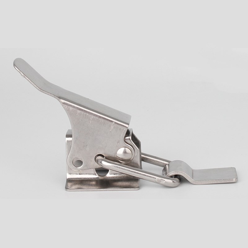 聚以环304不锈钢奶桶扣保温桶快开盖子锁紧固定卡扣直勾折弯扣 - 图0