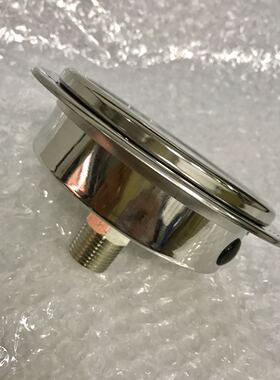 轴向带边耐震压力表 YN-100F-ZT 轴向螺纹在背后中心位置 100mm