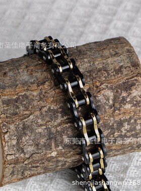 欧美个性新e品手链 时尚潮酷男士单车链不锈钢电镀手饰手环CE622