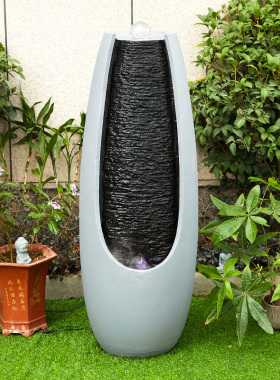 欧式流水喷泉生财摆件办公室客厅家居户外庭院循环水落地景观装饰