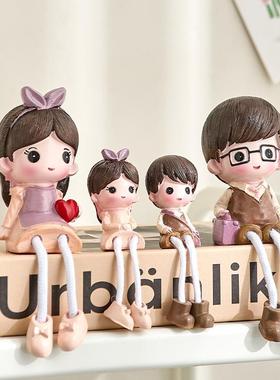 卡通可爱吊脚娃娃电视柜装饰摆件家居饰品客厅书架书柜书桌小摆设