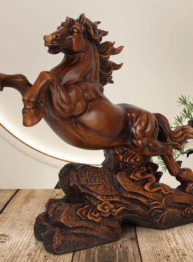 马摆件工艺品志在千里客厅酒柜玄关摆设办公室装饰品乔迁开业礼品