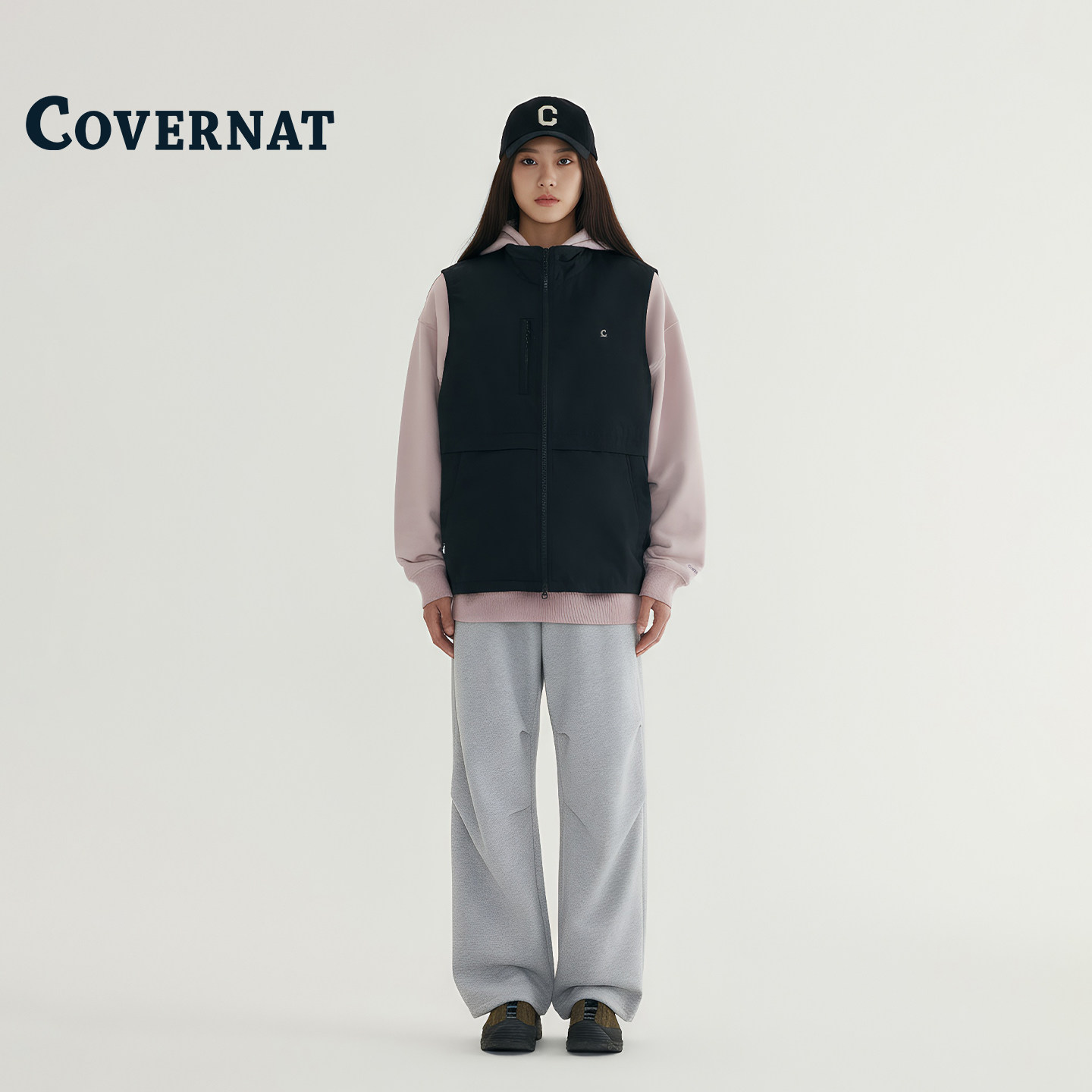 COVERNAT韩国马甲女秋外穿2025新款今年流行爆款叠穿背心宽松外套,淘宝优惠券,粉丝福利购,淘宝优惠卷