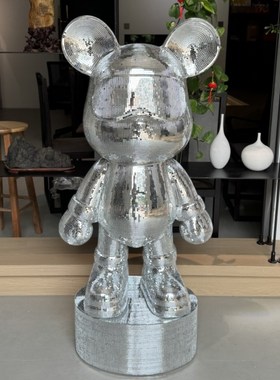 暴力熊客厅摆件网红卡通落地大号公仔存钱罐轻奢风乔迁新居礼物