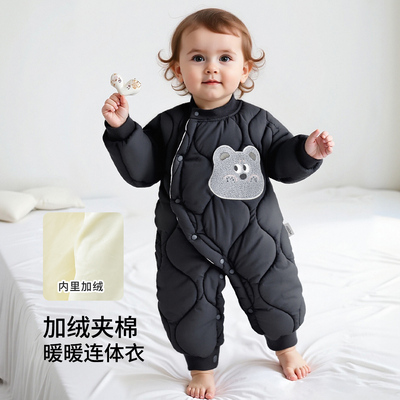 婴儿衣服男女宝宝秋冬连体衣