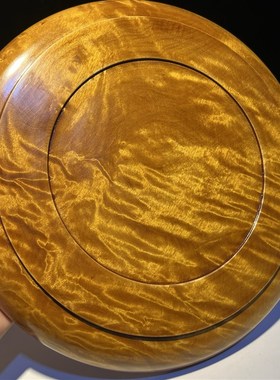 金丝楠木果盘圆盘实木工艺礼品托盘木制品手工制作礼品家居饰品