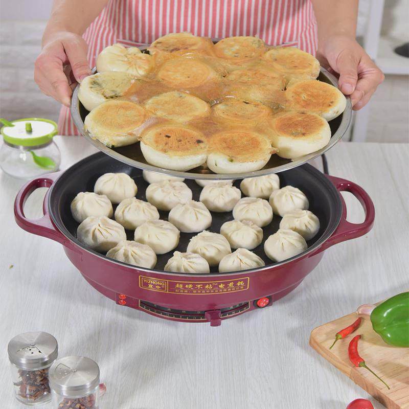 Multifunctional electric frying pan non-stick flat bottom electric pancake frying pan single-sided heating plug-in household deepening