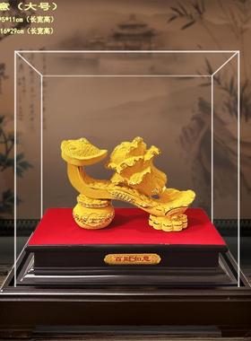 绒沙金百财如意摆件 吉祥如意 家居饰品店铺开业公司庆典商务礼品