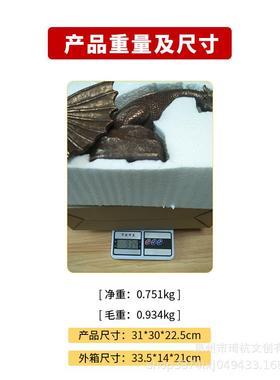 爆款热销树脂工艺品喷水恐龙摆件室外园艺装饰恐龙摆件无喷水恐龙