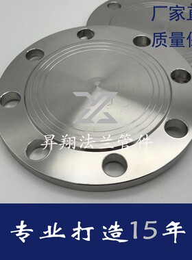 昇翔316L不锈钢PN10法兰盖盲板锻打焊接不锈钢法兰片法兰盘堵板