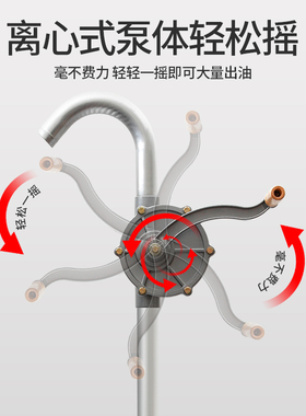 手摇抽油泵手动自吸抽水泵抽油管铸铁铝合金抽柴油机油泵小型油抽