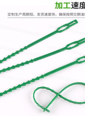 鱼骨型扎带固定扣牵引线可松式爬藤植物捆绑线绑园艺扎线固定神器