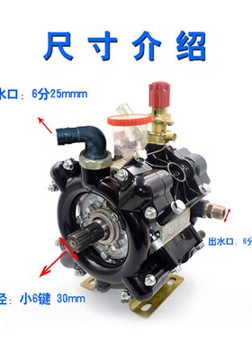农用打药机配件喷雾器水泵高压吉利MB110/3.0型活塞式喷药隔膜泵