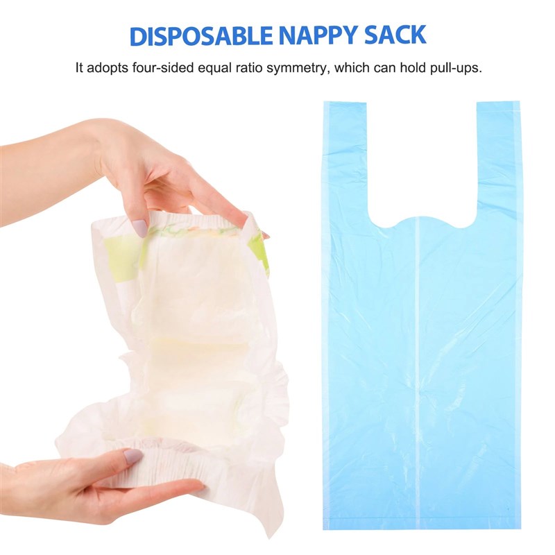 90PCS/Box Disposable Diaper Bag Fragrance NOappy Sack With S - 图3