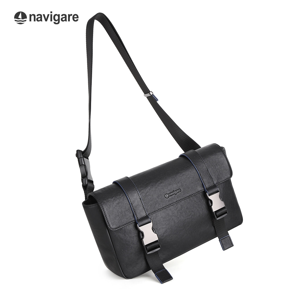 【真皮】Navigare意大利小帆船单肩包男士小众斜挎胸包真皮多功能,淘宝优惠券,粉丝福利购,淘宝优惠卷