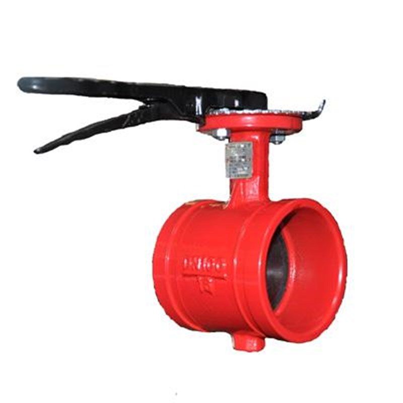 沟槽蝶阀D81X手柄沟槽蝶阀其它阀门 沟槽配件卡箍阀门DN50-DN200,淘宝优惠券,粉丝福利购,淘宝优惠卷